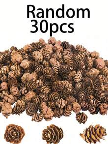 100/50/30/10 Peças Pinhas Artificiais, Pinhas Decorativas Miniatura Convenientes para Feriados de Outono/Inverno, Pinhas Falsas Realistas para Coroa de Natal, Decoração de Casa, Decoração de Pinhas em Estilo Rústico e Campestre - Tamanhos Grande, Médio e Mini, Adequadas para Mesas, Árvores, Decoração de Casa, Artesanato de Natal DIY, Decoração de Quarto de Outono, Decoração Doméstica de Plantas Falsas, Decoração de Quarto de Natal