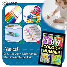 100pcs Digit Coloring Task Series: Mosaic Pixel Art, Halloween Digit Coloring, Secret Pixel Scenes And More, Fun To Improve Focus, Challenging, Suitable For Teens & Adults (11.69x8.26 Inches, 24 Double-Sided Coloring Pages), Christmas Gift, Thanksgiving Gift, New Year Gift, Back To School Gift - Multicolor - View 4