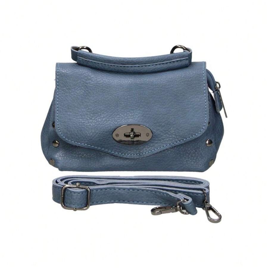 CHENSON | Bolso con Asa Chenson para Mujer – Bolso Mediano en Color Azul – Bolso Bandolera con Cremallera y Corchete – Varios Compartimentos – Versátil y Combinable – Estiloso – Modelo C303 - ✅ Entrega 24/72h a España (península)