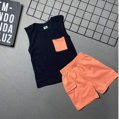 Conjunto Infantil Regata e Short Infantil Menino 2 Peças