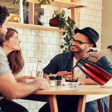 70oz Thermal Coffee Carafe For Keeping Hot,Updated Carafes For Hot Liquid, Stainless Steel Insulated Thermal Pot For Coffee, Hot Water,Keep Hot 12 Hours (Black 21 L) - ColorA - 查看 8