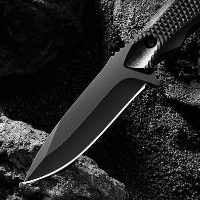 Cuchillo de bolsillo con funda de acero inoxidable, cuchillo de alta dureza, cuchillo portátil para pelar, cuchillo para barbacoa al aire libre, 1 ud.