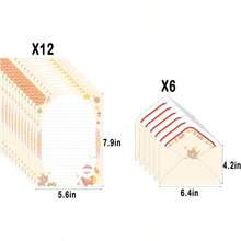 32 Cute Kawaii Lovely Special Design Writing Stationery Paper with 16 Envelope+ 16 Label Seal Sticker 1x5.2 inch by - 48 hojas de papel + 24 sobres (S4) - Ver 3