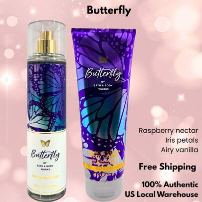  Bath & Body Works Bath And Body Works BBW Fragrance Body Mist & Body Cream GIFT Set