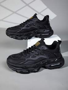 男士休闲运动鞋 - 经典设计 - 轻便时尚 - 适合春、夏、秋、冬四季穿着 - 黑色 - 查看 3