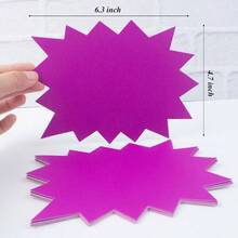 30 PCS Burst Signs Paper, 4. 6.3 Inches Starburst Signs Fluorescent Neon Signs Blank Shape Retail Tags Burst Paper Signs Retail Store, Party Favors, Garage Sign And Etc. - 30 Pcs - View 3