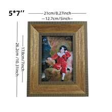 1 ramă foto vintage aurie învechită, montabilă pe masă sau pe perete, potrivită pentru fotografii de 6/7/8/10 inci, potrivită pentru dormitor, sufragerie - Aur pătat - Vizualizare 12