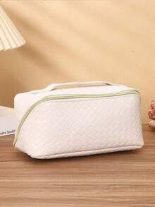 1 chiếc túi đựng mỹ phẩm kẻ caro thanh lịch - Túi đựng đồ du lịch đa năng dung tích lớn, túi trang điểm, ví đựng tiền xu, thích hợp làm quà tặng cho bạn gái, vợ, mẹ, dịp Halloween, đêm Giáng sinh, Giáng sinh, sinh nhật, các sự kiện ngày lễ. - Nhiều màu - Xem 13