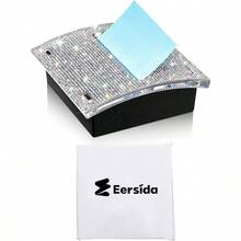 Rhinestone Self Stick Note Pad Holders 4 X 4 Inches Memo Sticky Dispenser Note Holder Sticky Dispenser For Office Home Desk Supplies AB Color