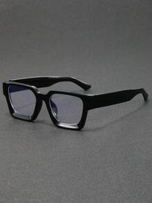 1 par de óculos masculinos quadrados, modelo Y2K (Millennium), versáteis para uso casual, atividades ao ar livre, estilo urbano, festas e festivais.