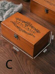 1pc Vintage Wooden Double Door Display Cabinet, Multipurpose Storage For Collectibles, Cosmetics, Coffee Cups, Decorative Drawers Organizer Box, Jewelry Box Gift (Acrylic Has Protective Film, Please Remove Before Use) - Brown - View 11