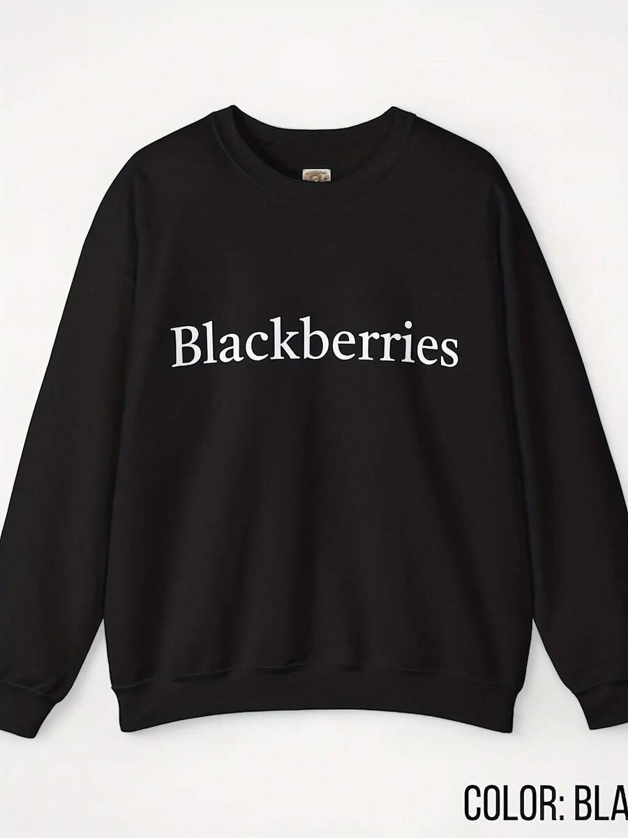 Blackberries Sweater, Fruit Sweater, Uplifting Sweater, Posit Sweater, Healthy Sweater, Sweater, Fun Sweater, Vegetarian Sweater,Autumn/Winter Hoodie Autumn Set - 款式9 - 查看 1