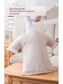 Clothing Dryer, Down Jacket & Quick Dry Clothes Bag, Drying Bag, Clothes Drying Gadget, Fluffy Bag, Home Use, All Season, Clothes Drying Bag - White - View 2