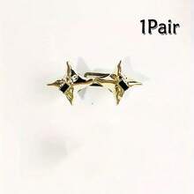 1/2/3/4 Pairs Luxury Adjustable Waist Cincher, Star Shaped Waist Tightener, Fashionable Waist Buckle For Jeans - Multicolor - View 20