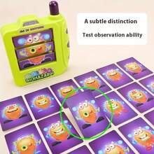 27 بطاقة/4 بطاقات سحب لعبة لوحة حزب، رد فعل سريع، العثور على وحوش متطابقة، تدريب المراقبة، لعبة شرب، أدوات منافسة عائلية، لعبة تعليمية للأطفال