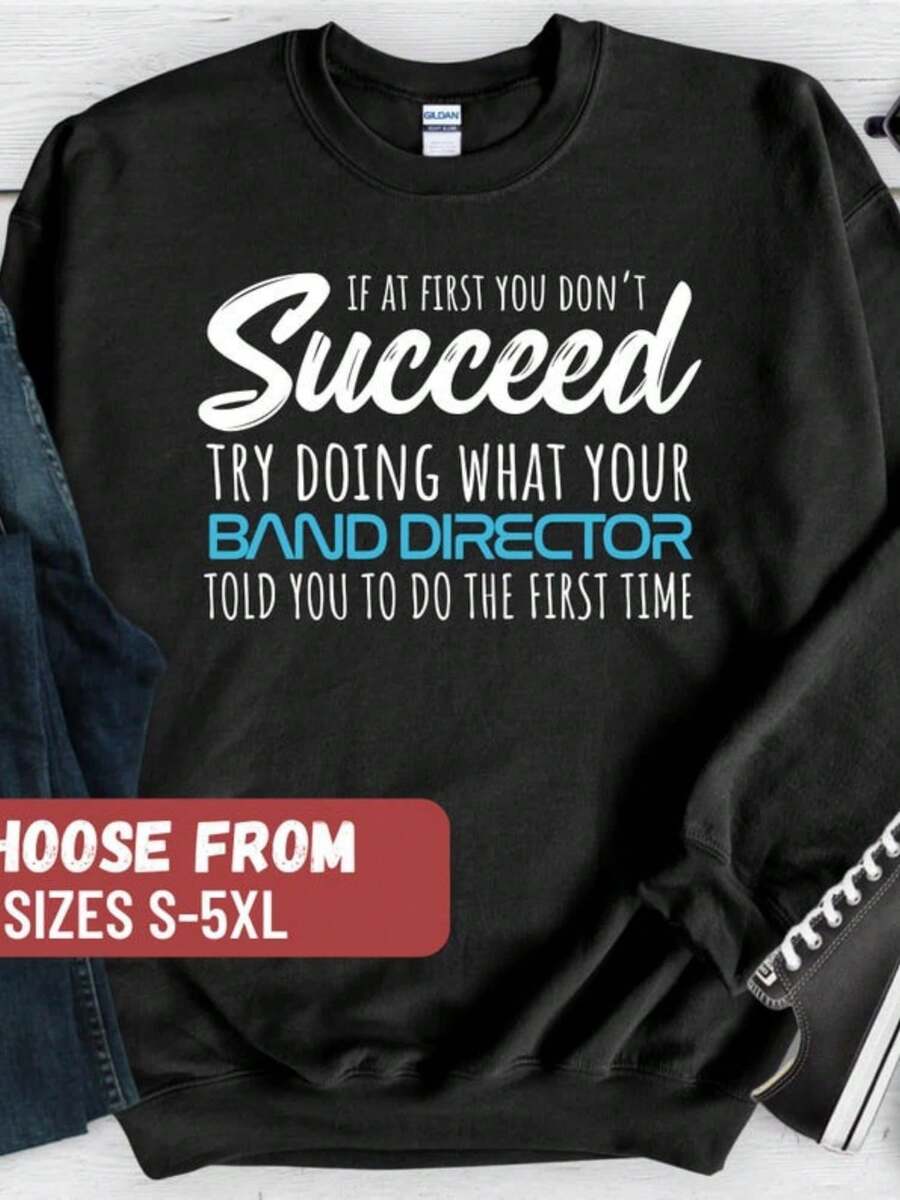 Funny Marching Band Sweatshirt, Marching Band Gift, Band Director Sweatshirt, High School Band Sweatshirt, Band Director Gift, Music Teacher - 款式12 - 查看 1