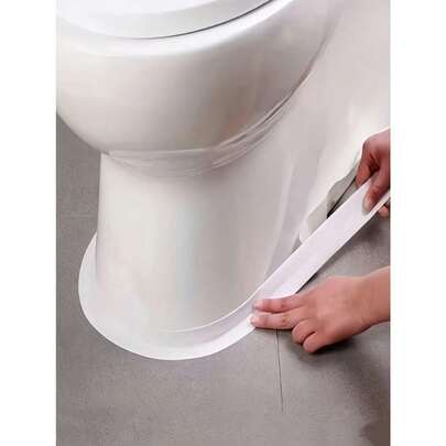 1 Roll 3.2M Waterproof Mildew-Proof Bathroom Sealing Strip, Self-Adhesive Sealant Tape For Kitchen And Bathroom, Waterproof Tape To Prevent Moisture, Decorative Sink Sealing Sticker, Suitable For Workshop, Kitchen, Bathroom, Home, Random Color And Style (Suitable For Smooth Surface, Ensure The Application Surface Is Clean And Flat Before Use)