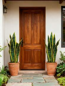 Artificial Tiger Skin Aloe Vera Potted Plant, Indoor Decor Nordic Style Green Plant Bonsai, Home Decor, Snake Skin Aloe Vera Potted Plant - Multicolor - View 2