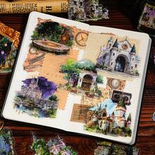 15张/袋贴纸，“魔法秘密收藏系列”，复古神秘魔法主题PET贴纸，剪贴簿用品，笔记本配件，相框装饰品，电脑和手机壳，水杯，旧杂志，铅笔盒，桌面装饰贴纸，返校季贴纸，学习用品 - 彩色 - 查看 6