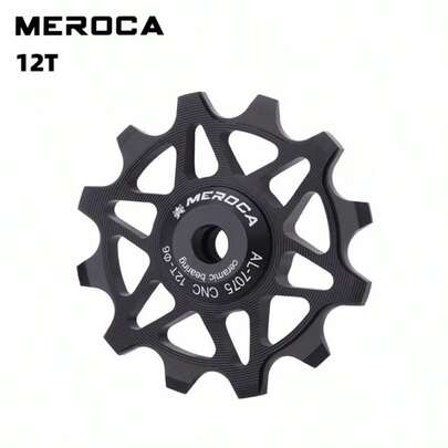 MEROCA Ceramic Pulleys 12/14T Bicycle Derailleur 9v 10v 11v Rear Derailleur Mtb Pulleys Wheel Ceramic Bearing Road Mountain Bike