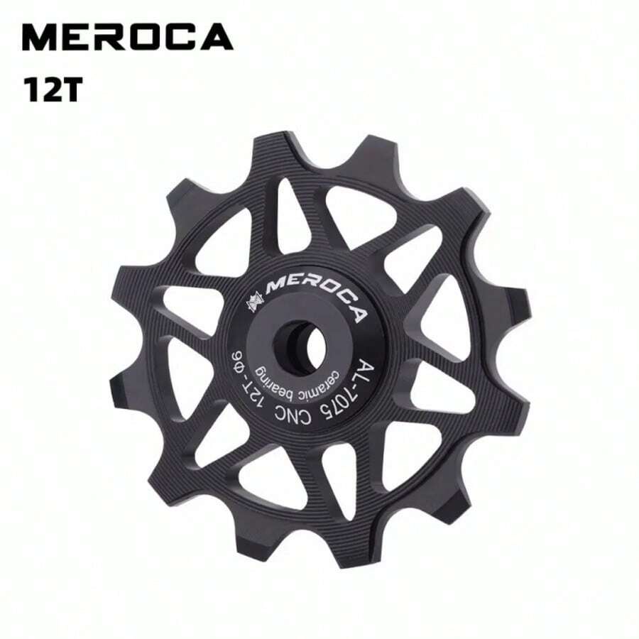 MEROCA Ceramic Pulleys 12/14T Bicycle Derailleur 9v 10v 11v Rear Derailleur Mtb Pulleys Wheel Ceramic Bearing Road Mountain Bike - Multicolor - View 1