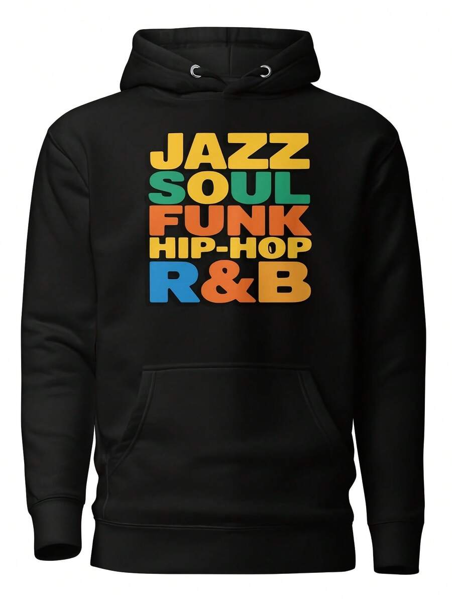 Jazz Soul Funk Hip-Hop R&B Uni Hoodie,Autumn/Winter Hoodie Autumn Set - 款式7 - 查看 1