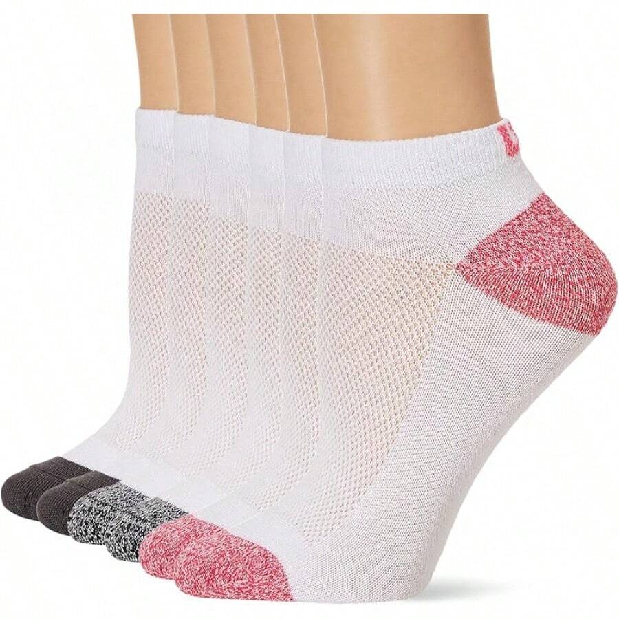 Piezas Tin para Mujer, SÚPER SUAVE, Talla Mujer: 23 a 25 cm, Colores - Blancos con Puntas y Talones de Colores Jaspeados - Ver 1