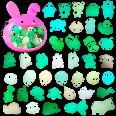 1/5/10/20/30/50/80/100 piezas Juguetes Mochi Squishy, Adecuados para recuerdos de fiestas infantiles, relleno de bolsas de regalo, mini juguetes antiestrés que brillan en la oscuridad, regalos de fiesta de Navidad, recompensas en el aula, juguetes para apretar, spinners antiestrés, relleno de calcetines, relleno de piñatas, regalos de Pascua, regalos de cumpleaños para niños