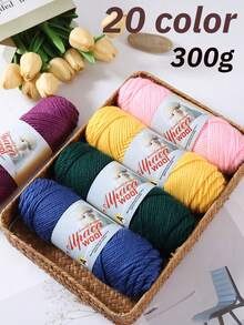 3 Packs Of 300g 100% Alpaca Yarn | Ultra Soft Luxurious Warm Handcraft Knitting Crochet Yarn | Non-Itchy, Breathable, Light Beige Friendly | Suitable For Making Sweaters, Cardigans, Shawls - Multicolor - View 13