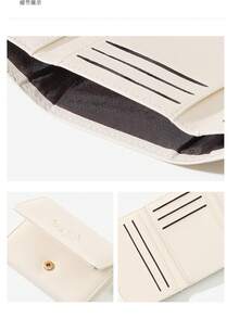 New Cat Bell Decor Small Wallet Women Short Purse PU Cute Trifold Credit Card Holder Coin Pouch For Women Money Wallet Mini Wallet Purse Wallet Cute Wallet Card Wallet Coin Wallet Wallet Keychain Lanyard