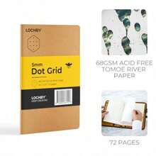 LOCHBY® Pocket Notebook Fountain Pen-Friendly 68gsm Tomoe River Paper Versatile Notebook with Brown Cover for Travelers Work School and Journaling 3.5" x 5.5" - como en la foto - Ver 3