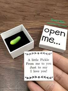 1-częściowy zestaw upominkowy z motywem serca – pudełko z napisem "Kocham Cię", idealny prezent dla chłopaka lub dziewczyny, idealny na Walentynki lub święta