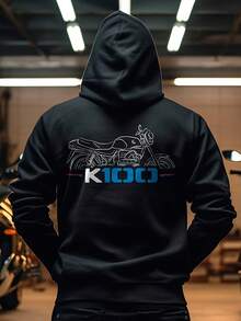 BMW K100 Hoodie - Motorcycle Sweatshirt For Motorrad Riders,Autumn/Winter Hoodie Autumn Set - 款式26 - 查看 1