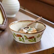 1 Stück 7-Zoll Keramik Salat-/Suppenschüssel, hochwertig - Verschiedenfarbig - Übersicht 1