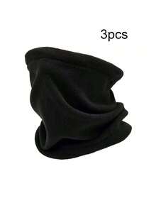 Outdoor Doppelschicht Warm Fleece Nackenwärmer, einfarbig minimalistisch vielseitig windundurchlässiger Nackenwärmer, geeignet für Radfahren, Winterausflüge, Reisen, Camping, Sport