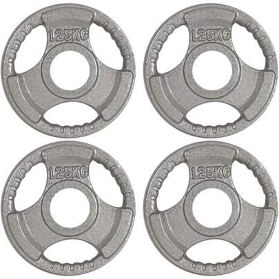 Cast Iron  Weight Plates For Adjustable  Dumbbell And Barbell - Premium Quality Hammertone Strength Training Plates For Body Building Weightlifting WOD MMA CrossFit Fitness And Sports - 1.25kg To 20kg