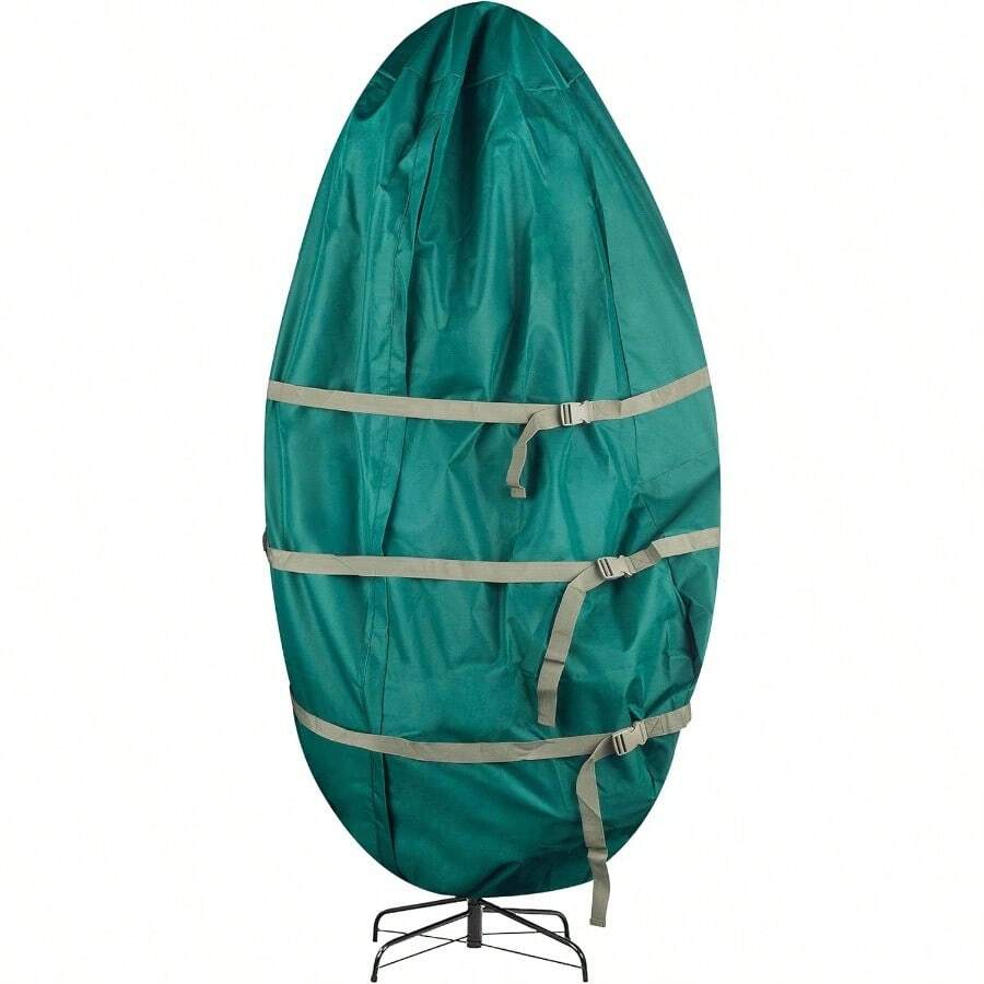 Tiny Tim Totes 83DT5583 Premium Upright Christmas Tree Canvas Storage Cover Bag 9 FT Green 9 Foot - Green - View 1