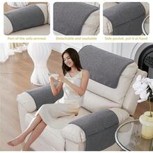 Armrest Covers Armrest Protector Lamb Velvet Recliner NonSlip Leather Armchair Protector Cover With Pockets For Tv Armchair Chair Sofa Removable Washable Beige1 Seat 3pcs - Beige - View 5