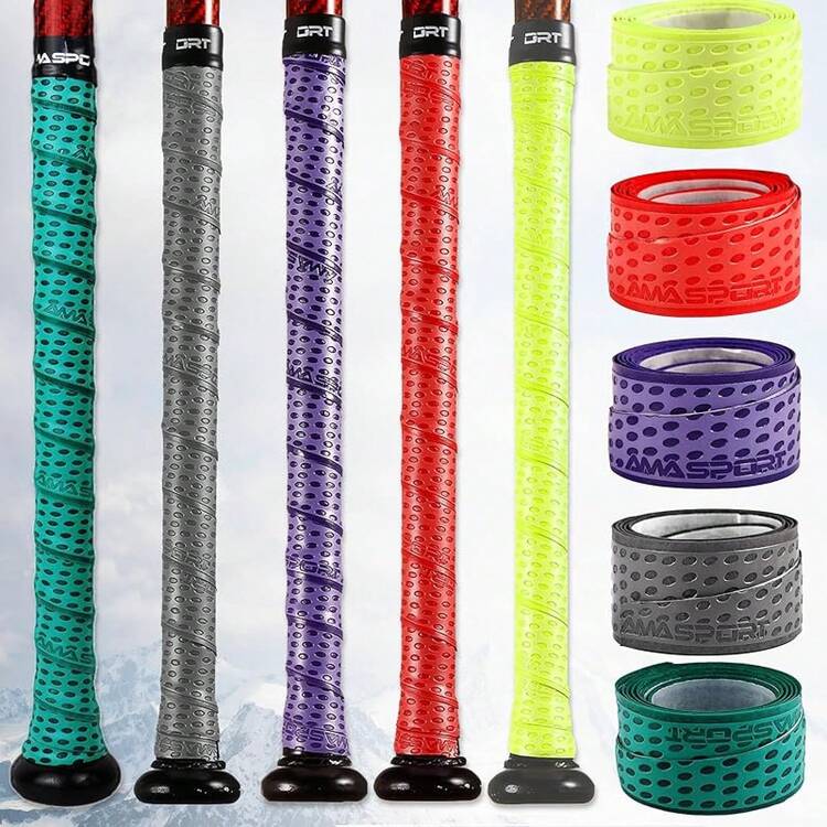 Cinta de agarre para bate de béisbol y sóftbol – Cinta antideslizante de agarre para bate de béisbol de 1,1 mm para rendimiento profesional – Reemplazo ideal - Verde oscuro - Añade 7