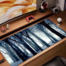 1个装鼠标垫 游戏电脑 新款定制家用键盘垫 鼠标垫 桌垫 笔记本电脑地毯 防滑鼠标垫 森林雪景 - 彩色 - 查看 48