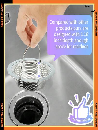 1个水槽排水过滤器，过滤器，厨房水槽排水过滤器，水槽过滤器，厨房水槽过滤器，浴室水槽塞，厨房台面沥水架，排水毛发收集器，水槽排水网，水槽塞，厨房排水，水槽滤篮，厨房水槽排水，厨房水槽沥水架，厨房排水过滤器，排水塞，浴室水槽排水过滤器，浴缸排水毛发收集器，厨房过滤器。