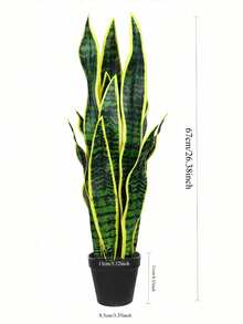 Artificial Tiger Skin Aloe Vera Potted Plant, Indoor Decor Nordic Style Green Plant Bonsai, Home Decor, Snake Skin Aloe Vera Potted Plant - Multicolor - View 6