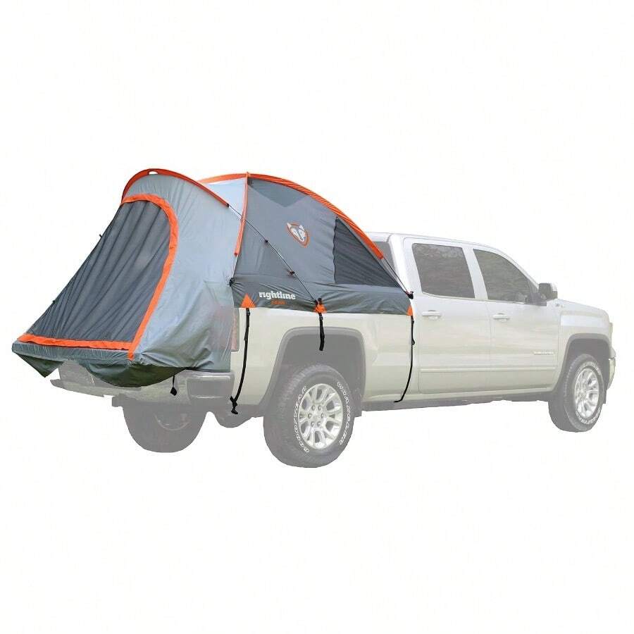 Tienda de campaña de 5 pies para cama de camión gris, impermeable, sin piso, para 2 personas, fácil de montar - como en la foto - Ver 1