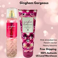 Bath & Body Works Bath And Body Works BBW Fragrance Body Mist & Body Cream GIFT Set - 華麗的格子佈 - 查看 3