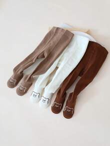 3pcs/Pack Baby Cute Cartoon Printed Leggings,Practical For Everyday - Multicolor - View 8