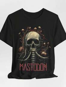 EXCLUSIVE - Mastodon T-Shirt - Band T-Shirt, Metal Shirt, Skull Shirt, Georgia Shirt, Unisex, Sludge, Progressive, , Streetwear, Gift - 黑色 - 查看 1