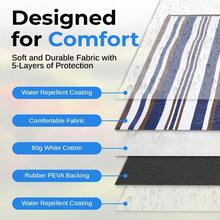 Picnic Blankets Dual Layers Picnic Blanket Outdoor WaterResistant Handy Mat Tote Spring Summer Camping Blanket Great For The Beach - 152x191cmRectangular - View 5