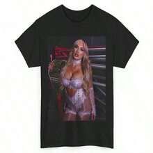 WWE Pro Wrestling Rhea Ripley Vintage Unisex T-Shirt - Black 14 - View 1