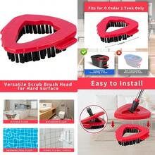 O Ceda Scrub Brush Spin Mop Scrub Brush Replacement Head For O Cedar EasyWring 1 Tank System Hard Bristle Cleaning Brush For Bathroom Kitchen Tub Tile And Glass Not Fit RinseClean 2Tank - 大的 - 查看 1