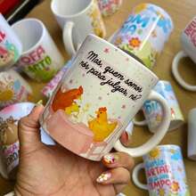 JPS INFO Caneca Divertida Amizade - Fofoca? Aceito - 325ml